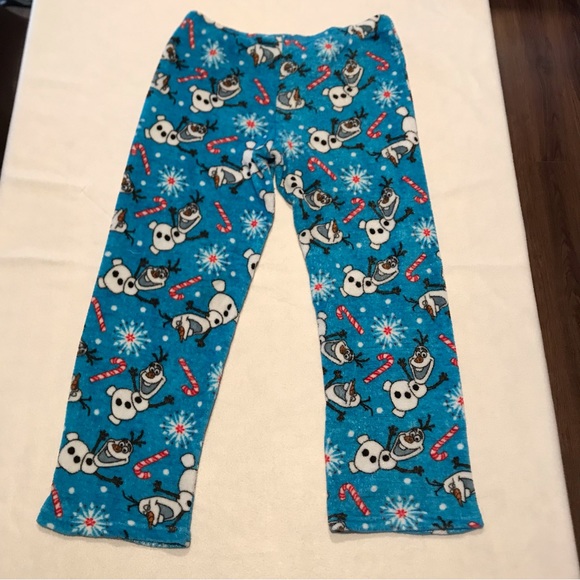 Disney Intimates & Sleepwear Disney Pajama Pants Blue With Olaf And